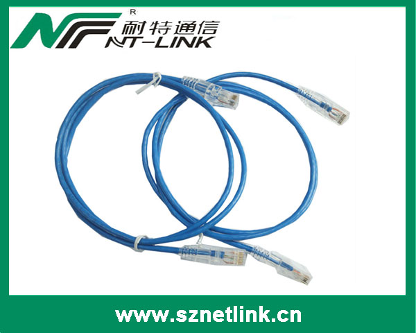 New Model High Quality Soft PVC Jacket Slim RJ45 UTP Cat6 Patch Cord