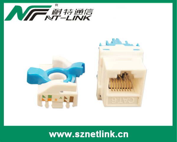 NT-LINK Network utp easy installation cat.6 rotary toolless keystone jack