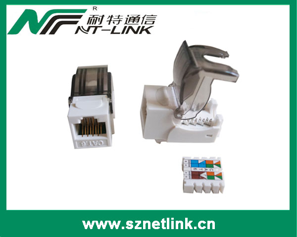 Easy-Installation RJ45 Cat6 8P8C UTP Tooless Keystone Jack