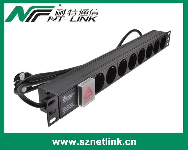 Euro Schuko socket Power Distribution Unit 19 rack PDU